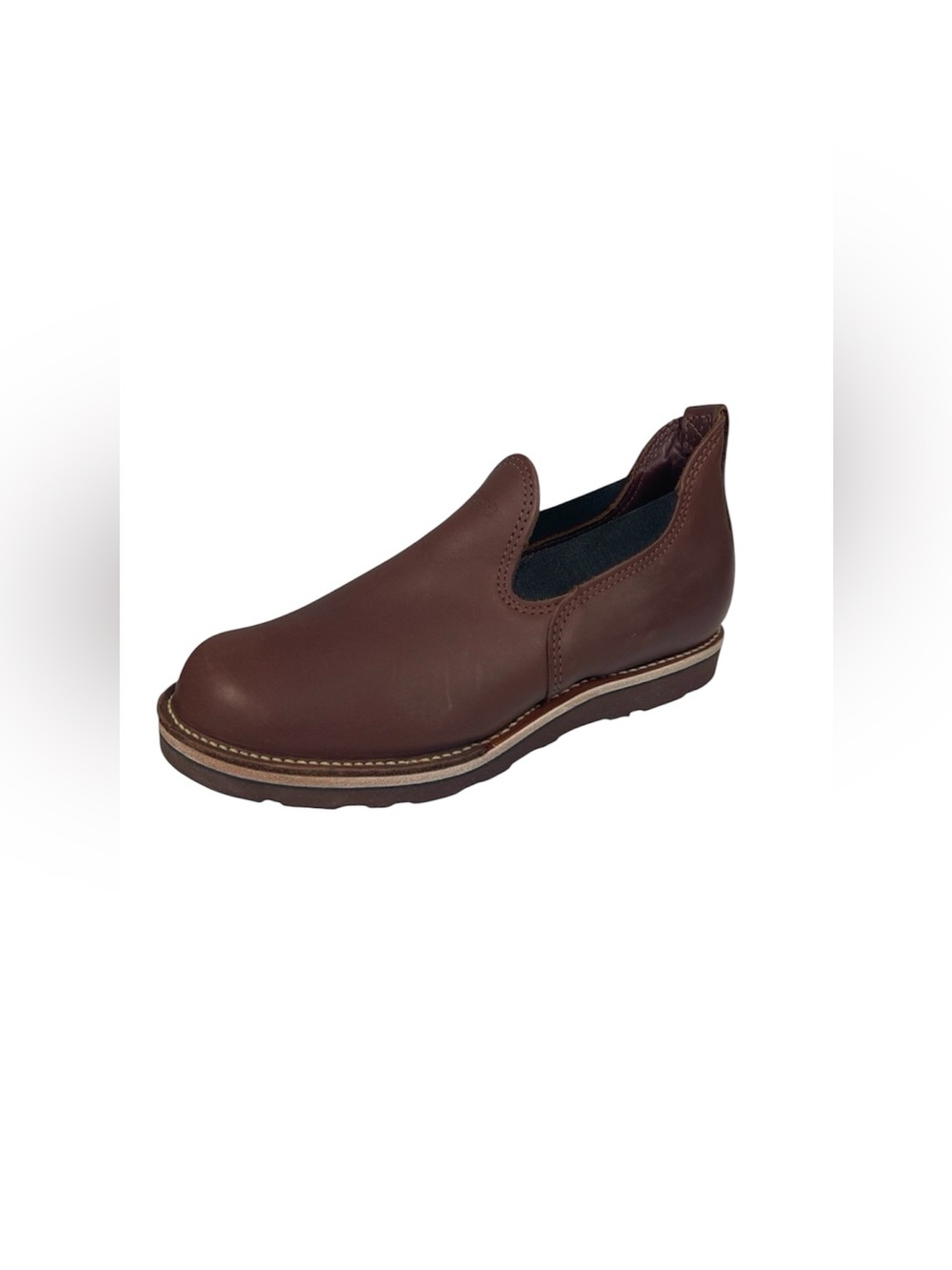 Wesco Romeo Brown Leather Boots Slip On Shoes Mens 11 E Vibram Soles 4014
